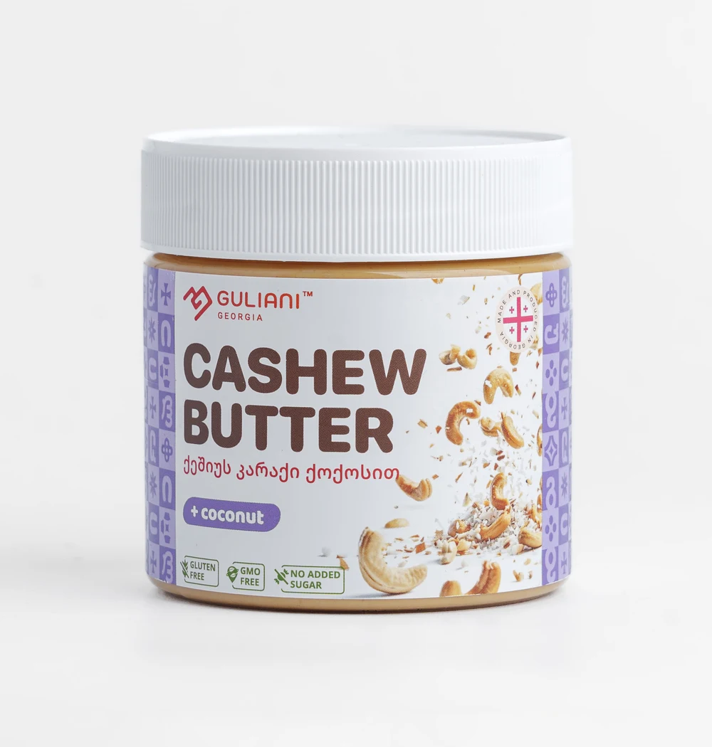 GULIANI Cashew Butter with Coconut, 350 g jar